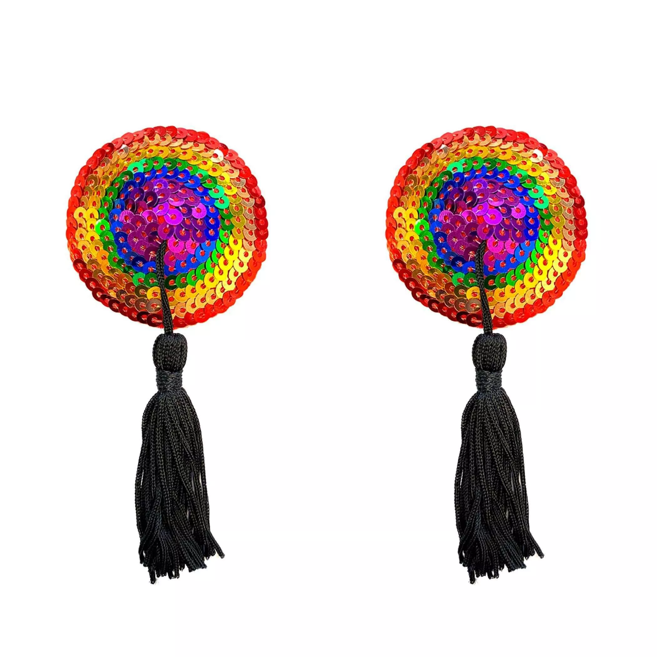 Rainbow Tassel Reusable Silicone Cover Pasties