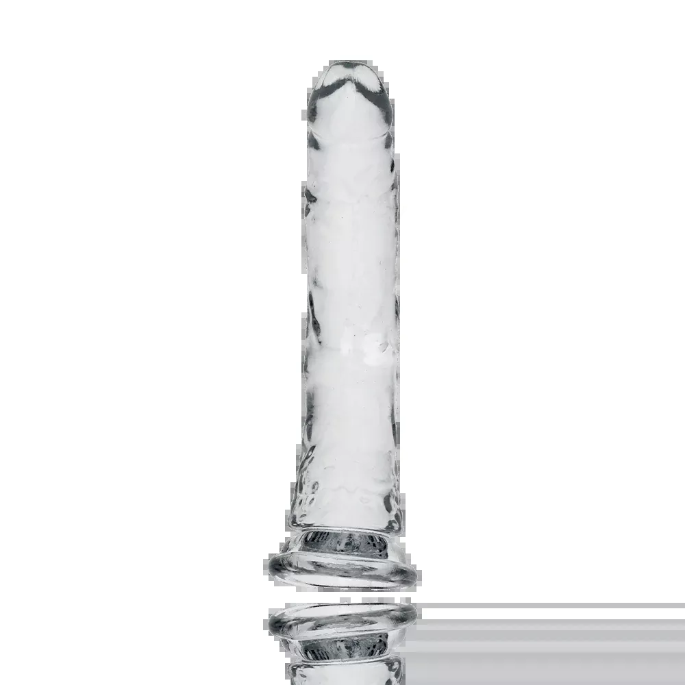 Real Rock Slim Crystal Clear Dildo