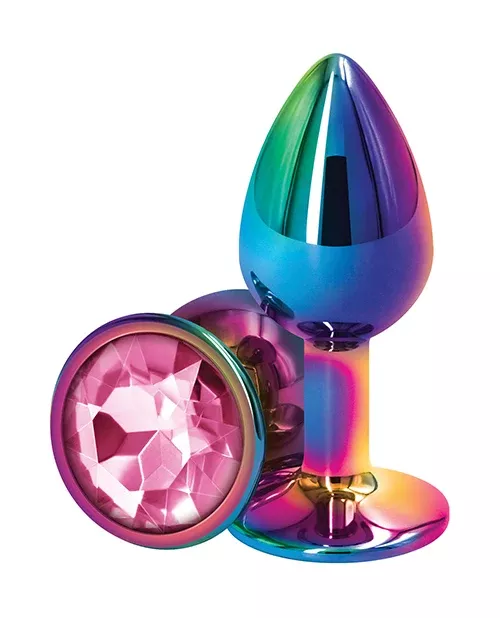 Rear Assets Multicolor Pink Small -Anal Plug