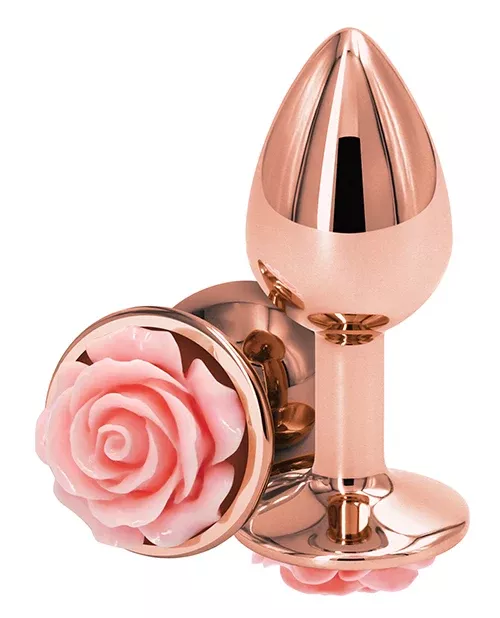 Rear Assets Small Anal Plug Pink Rose