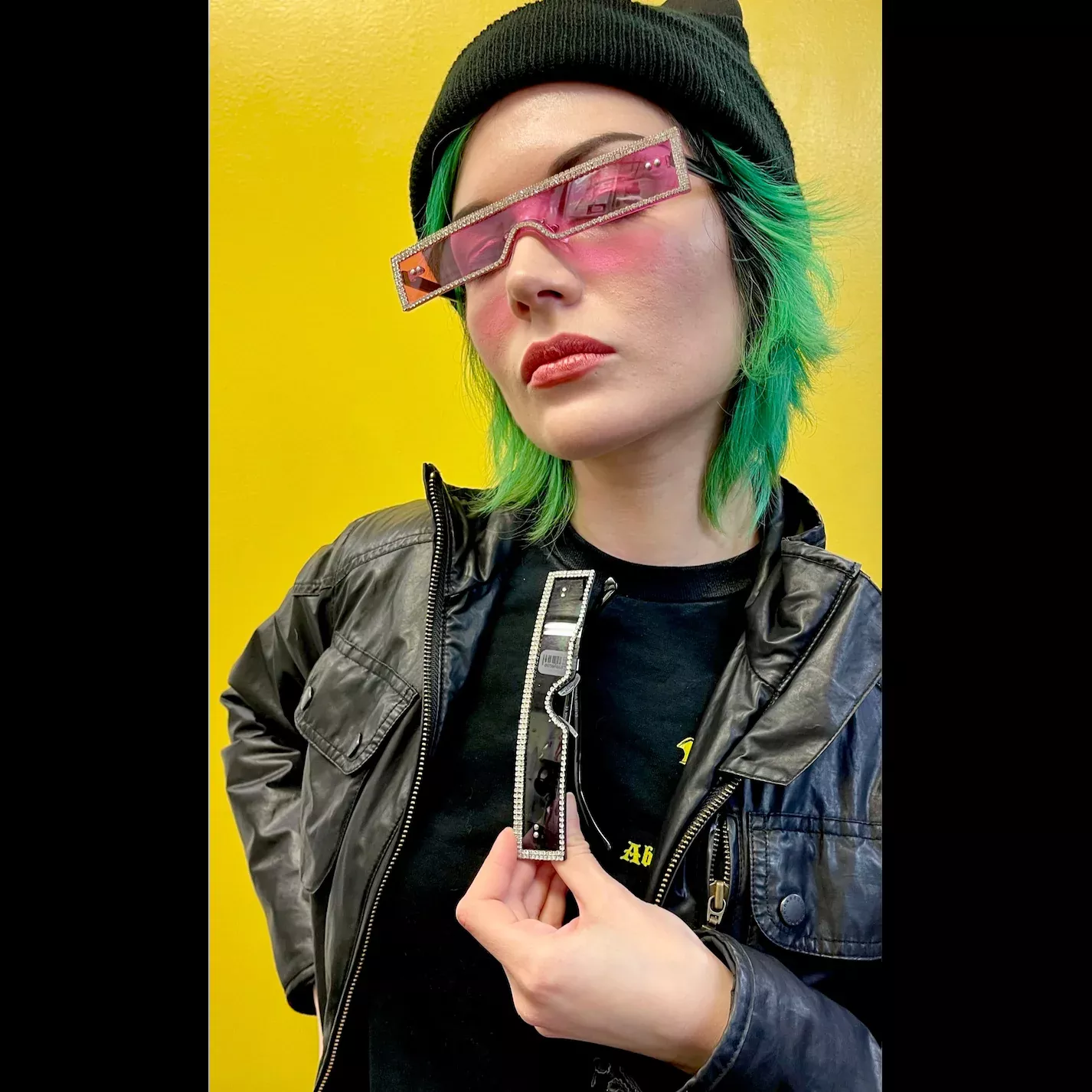 Rectangle Gem Sunglasses