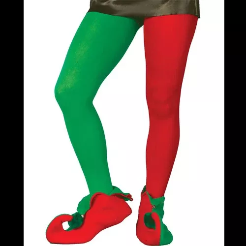 Red & Green Unisex Christmas Tights