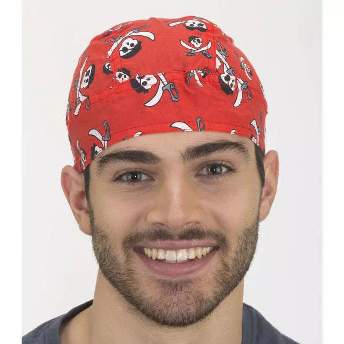 Red Pirate Skulls & Knives Bandana