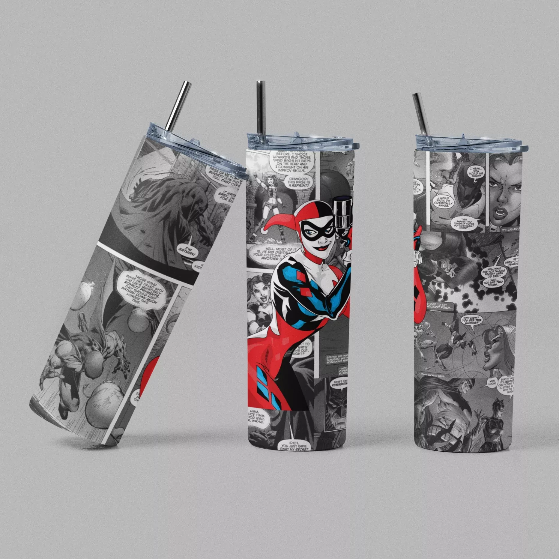 Retro Comic Harley Tumbler