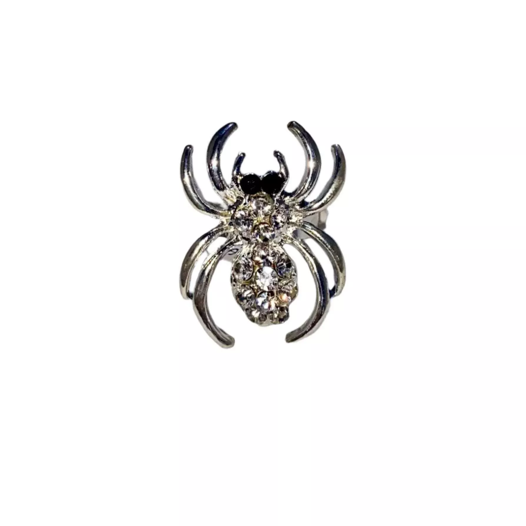 Rhinestone Spider Ring