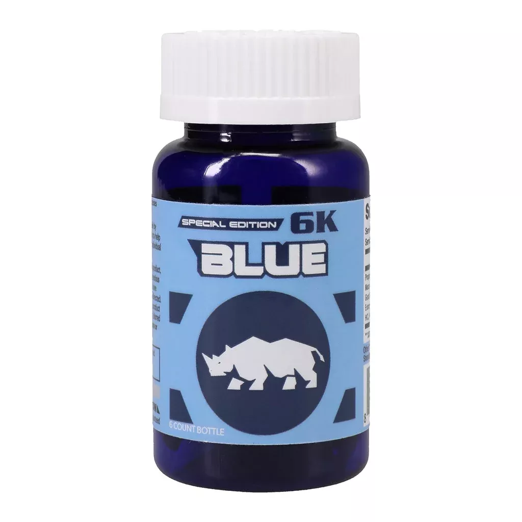 Rhino Blue Special Edition 6K Bottled Capsules 6ct