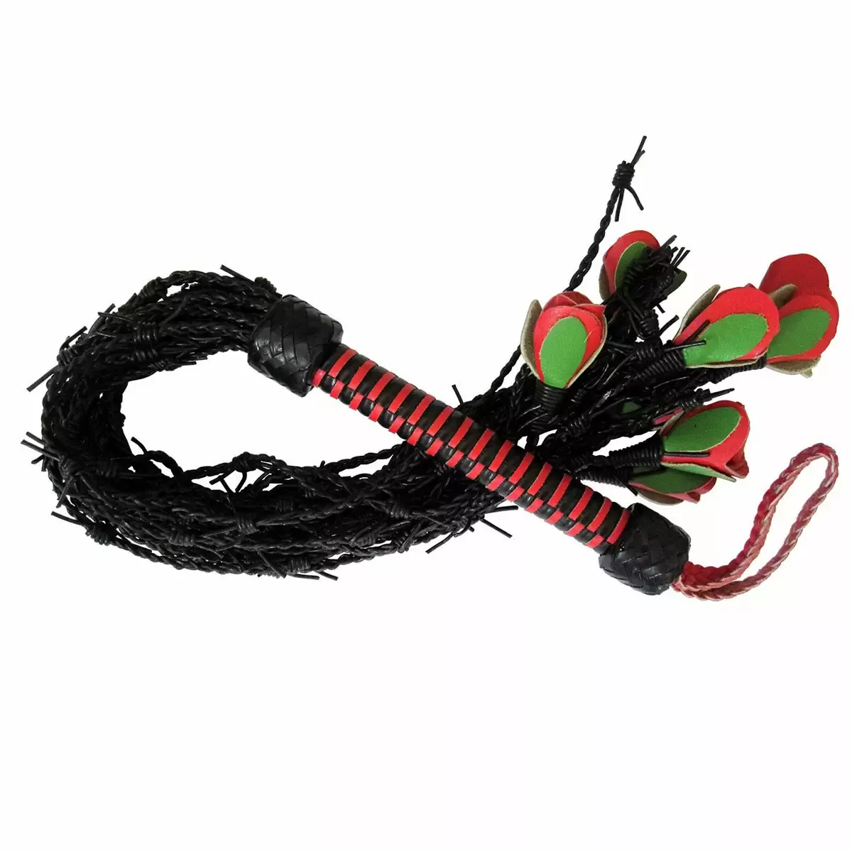 Roses Barbed Flogger Red