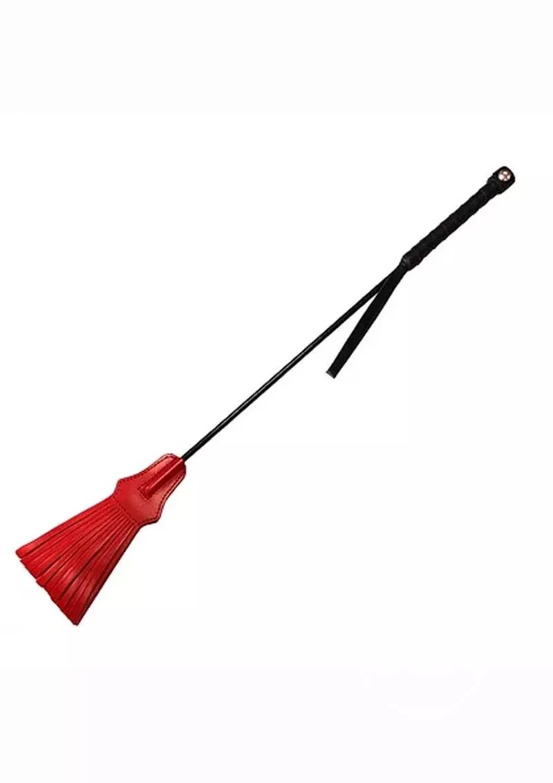 Rouge | Tasselled Leather Riding Crop