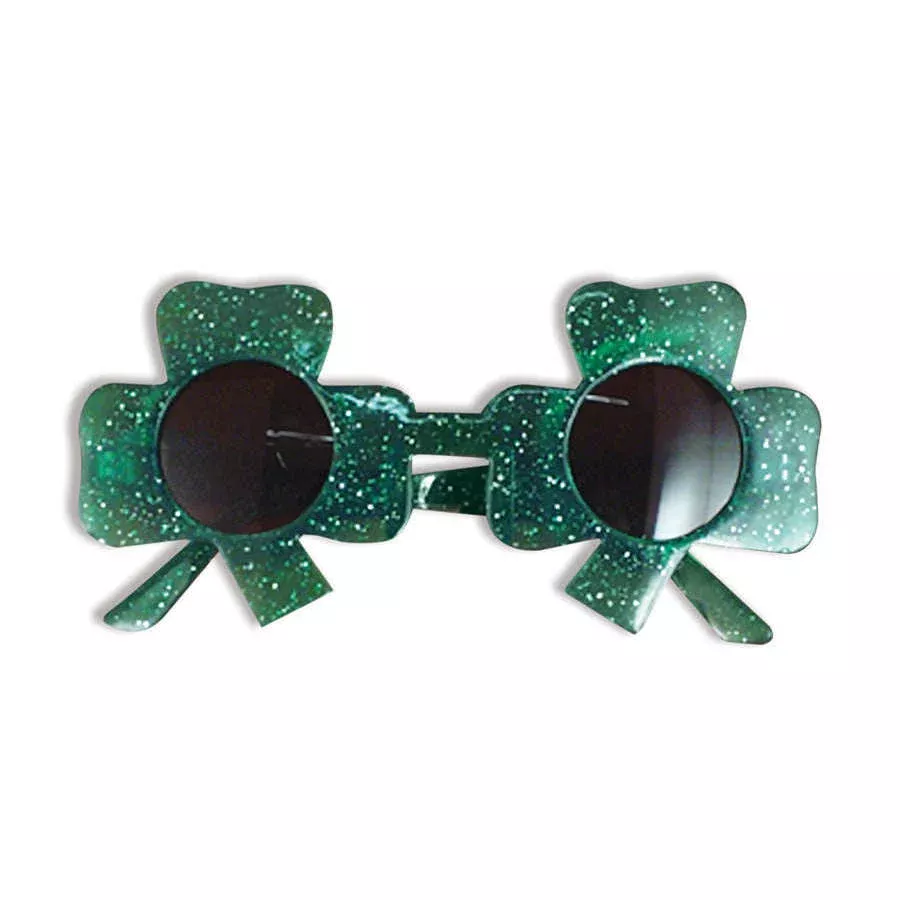 Saint Patrick's Day Sparkly Shamrock Sunglasses
