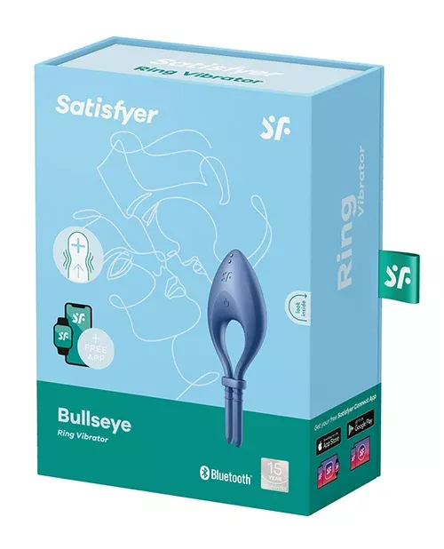 Satisfyer Bullseye Medical Grade Silicone Ring Vibrator Blue