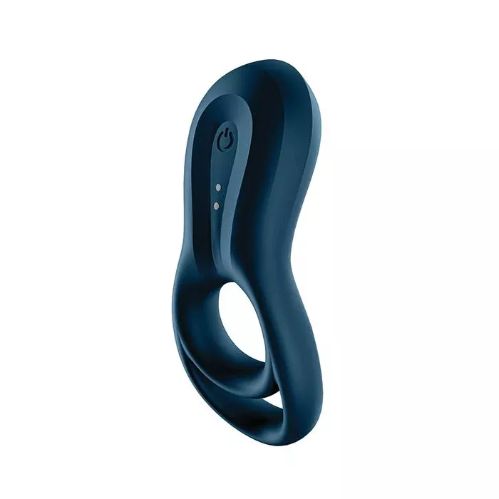 Satisfyer Epic Duo Ring Vibrator - Dark Blue