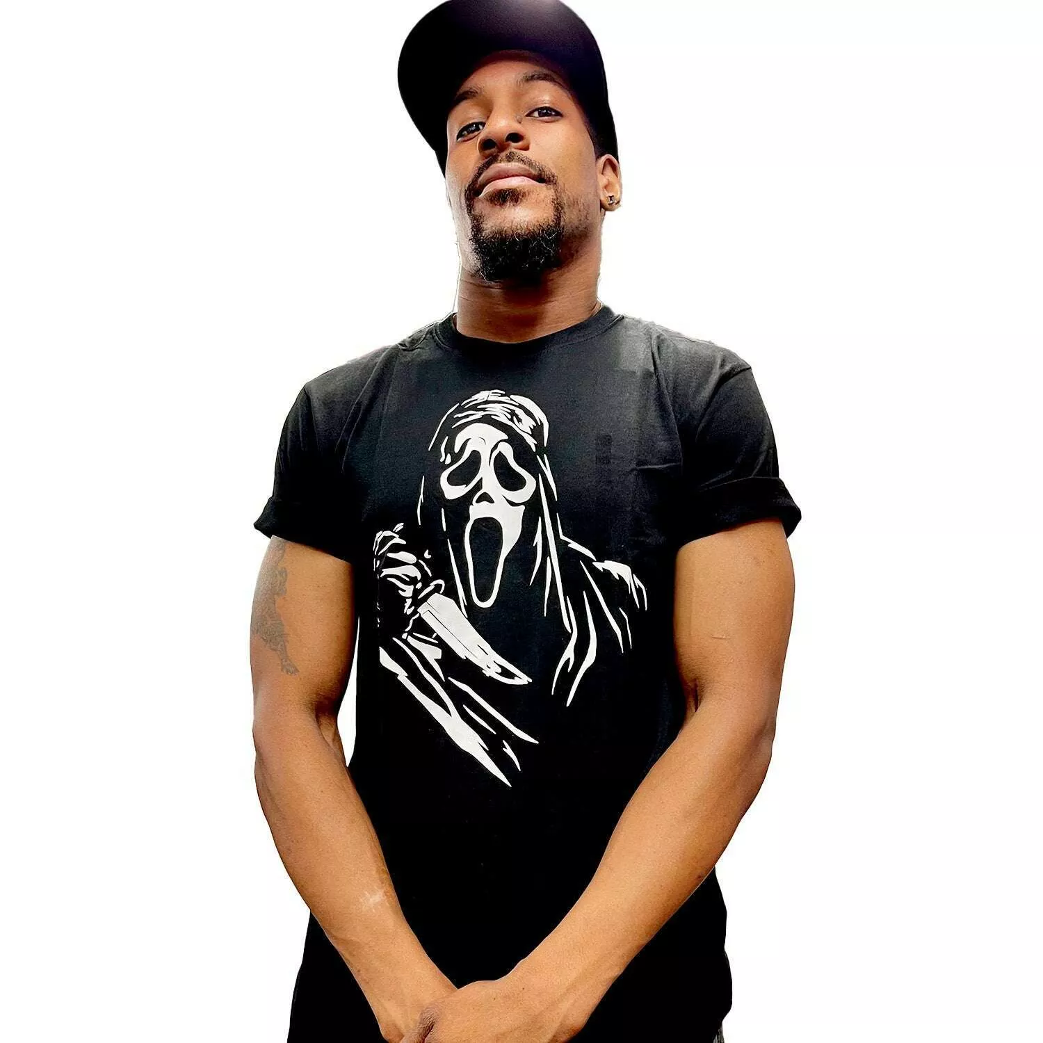 Scream Ghostface Slasher Knife Black Unisex T-Shirt