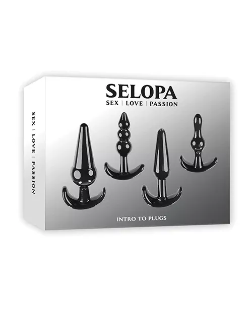 Selopa Intro to Plugs Anal Plug Set Black