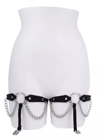 Sex & Mischief Chain Lace Garters