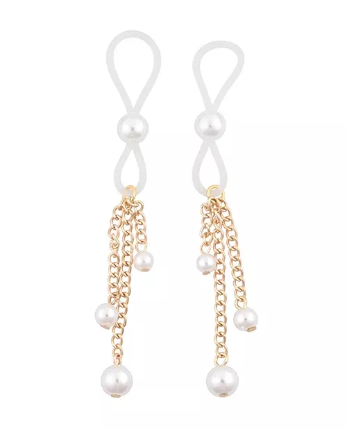 Sex & Mischief Pearl Nipple Ties