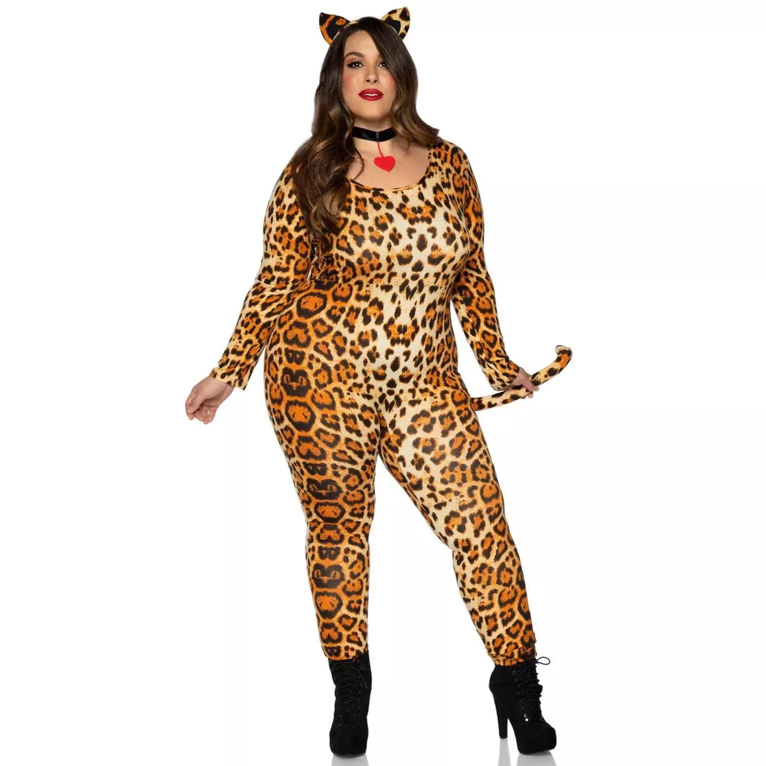 Sexy Cougar Jumpsuit Plus Size Costume
