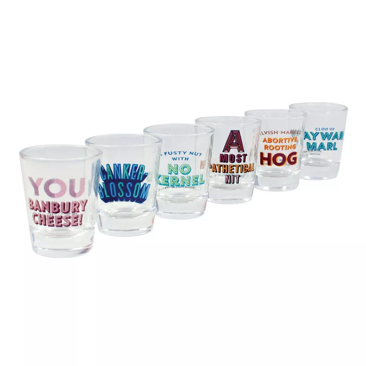 Shakespearean Insults Shot Glasses