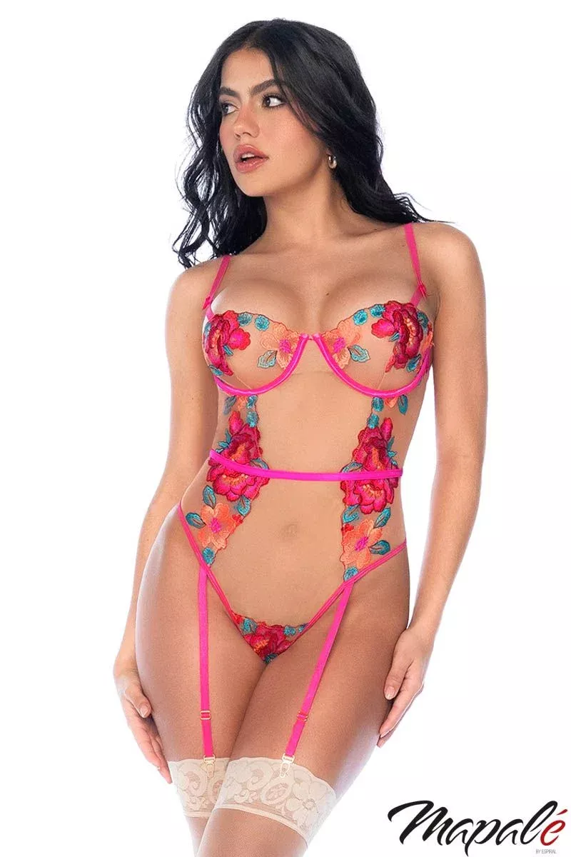 Sheer Lace Teddy