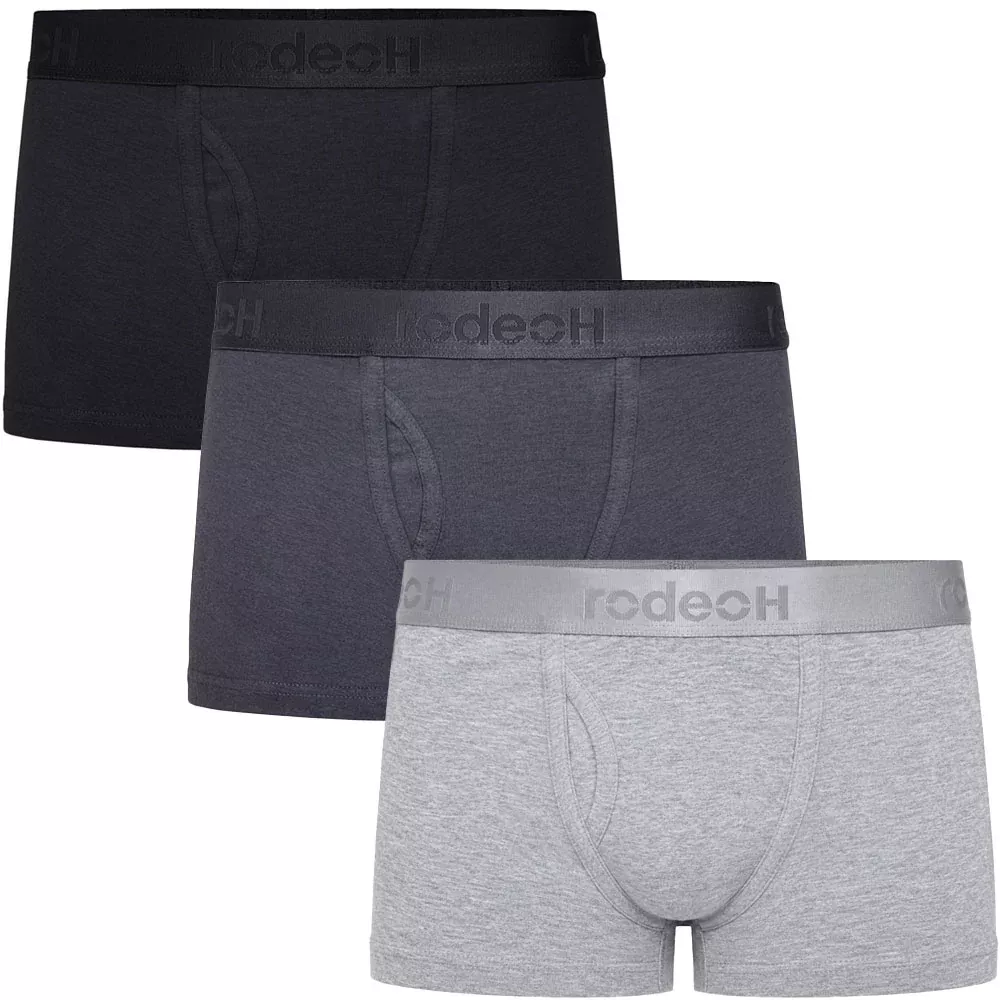 Shift Short Underwear 3 Pack - Light Gray, Black & Gray - Multipack