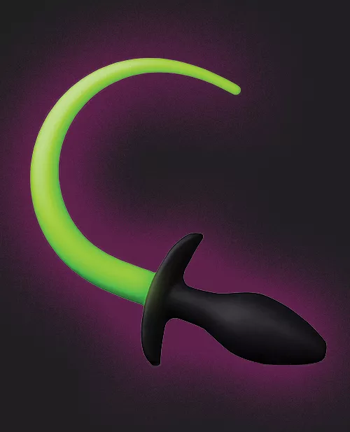 Shots Ouch Glow In The Dark Puppy Tail Plug