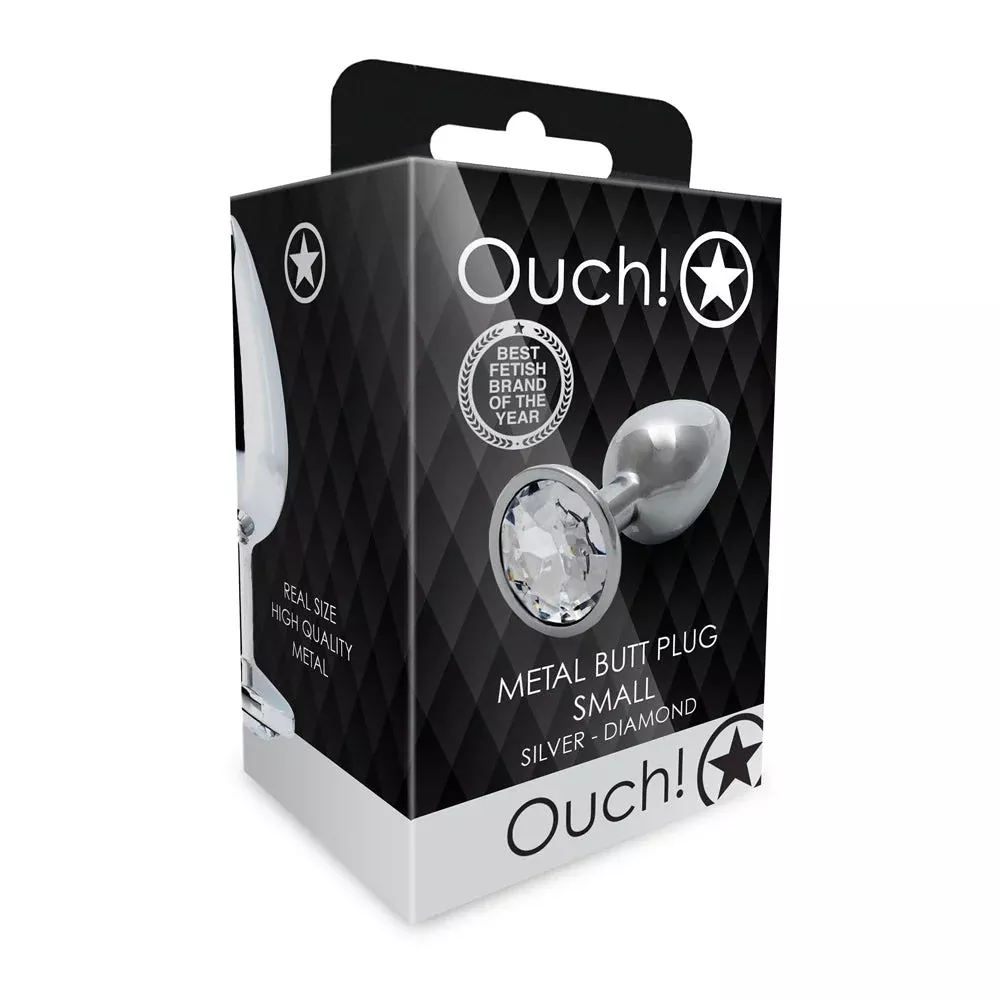 Shots Ouch! Round Gem Butt Plug Small