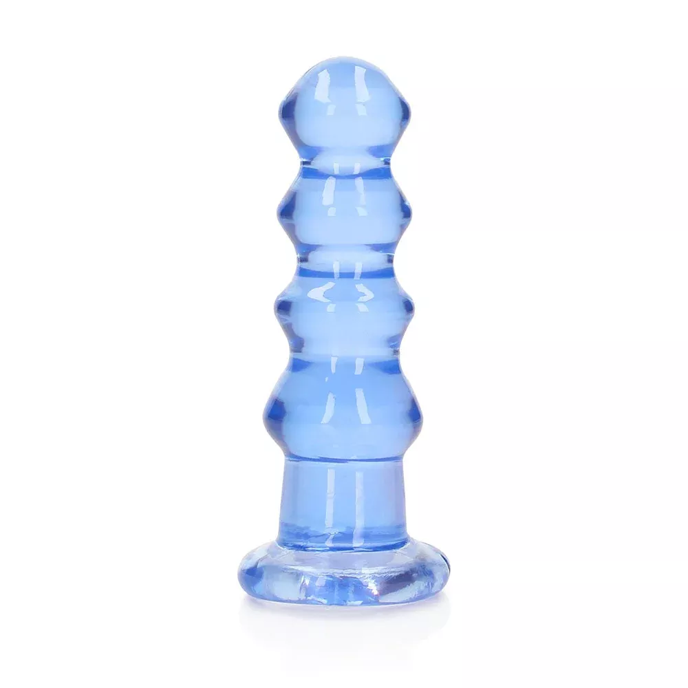 Shots RealRock Crystal Clear Curvy 5.5 in. Dildo/Plug