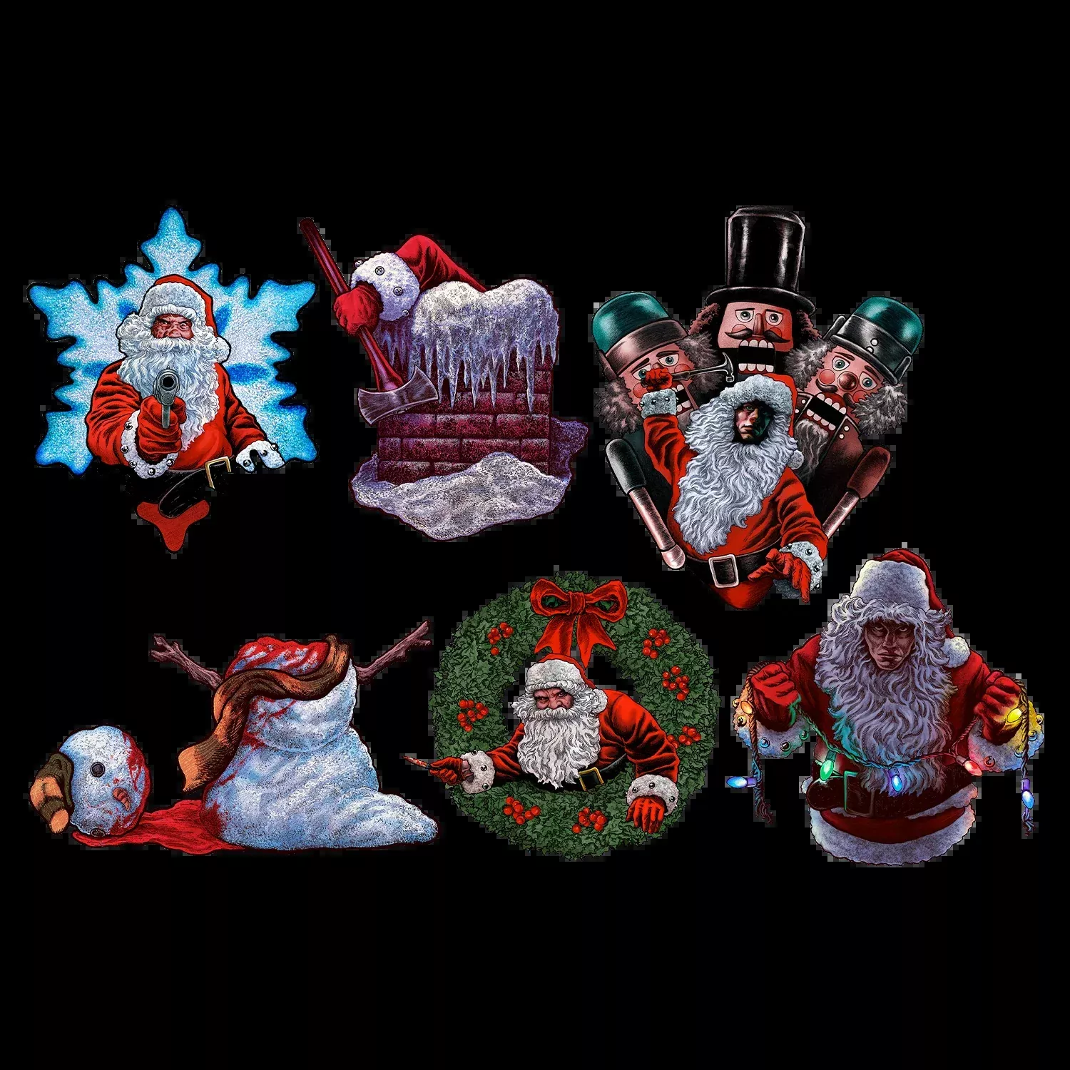 Silent Night Deadly Night Wall Decor Cutouts