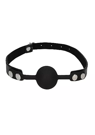 SiliconeBall Gag w/ Leather Straps