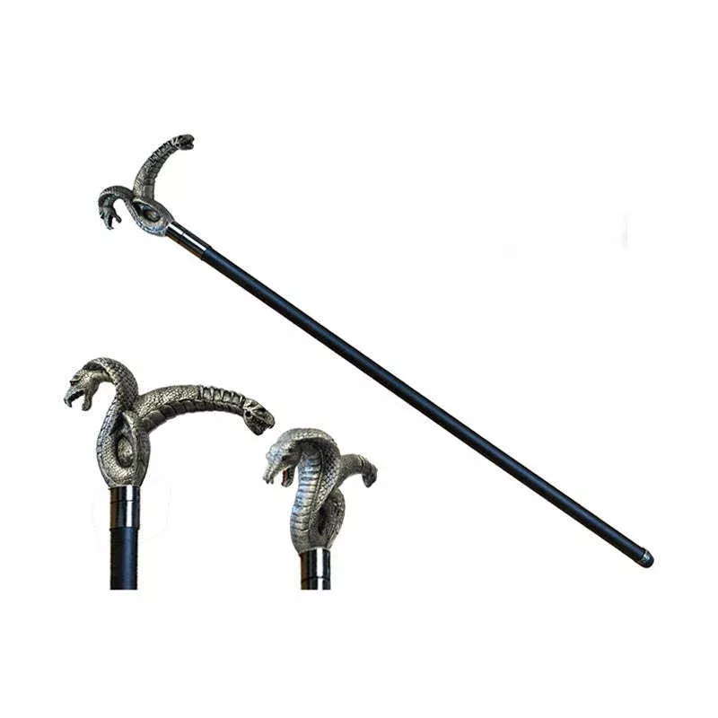 Silver Cobra Walking Cane