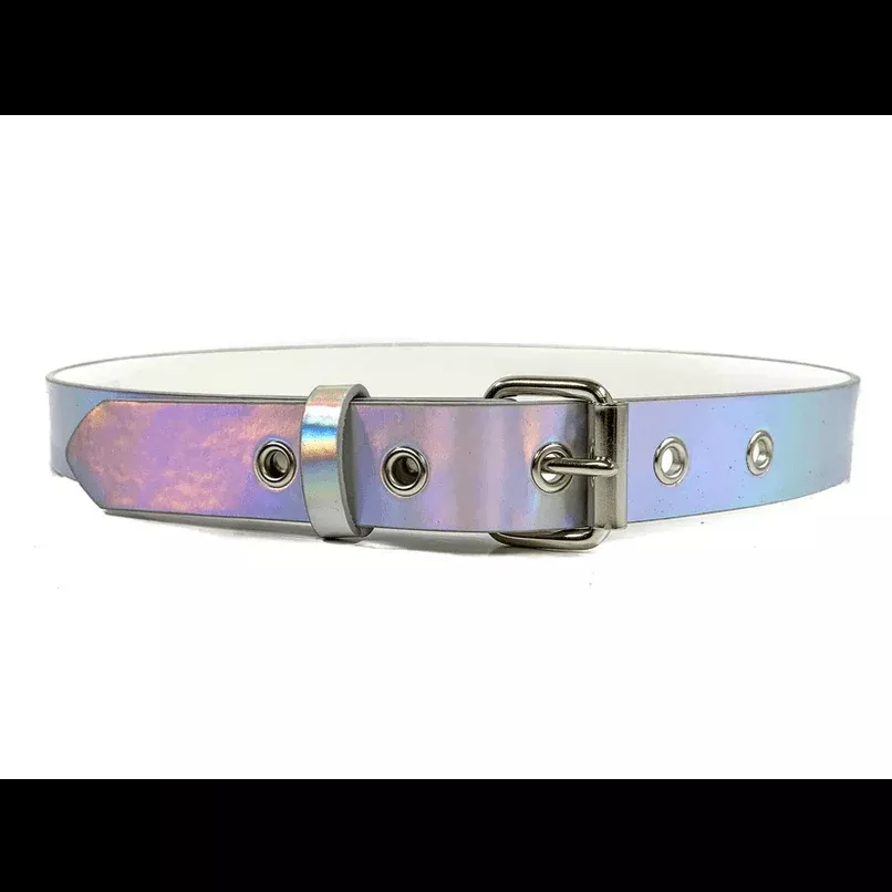 Silver Holographic Belt