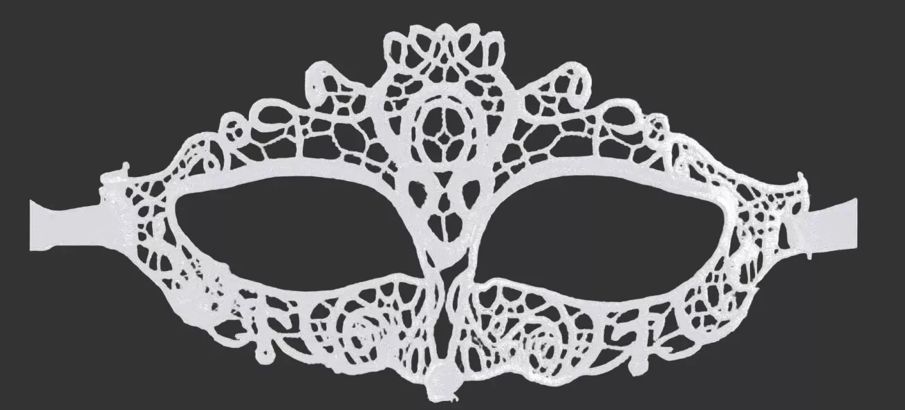Silvia Frilly Lace Masquerade Mask