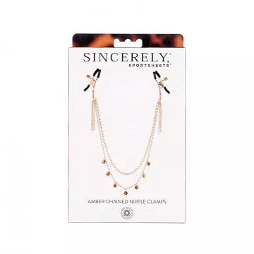 Sincerely Amber Chained Nipple Clamps