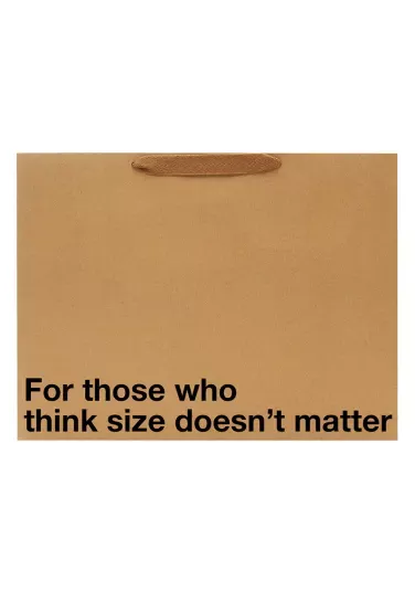 "Size Doesn't Matter" Large Gift Bag