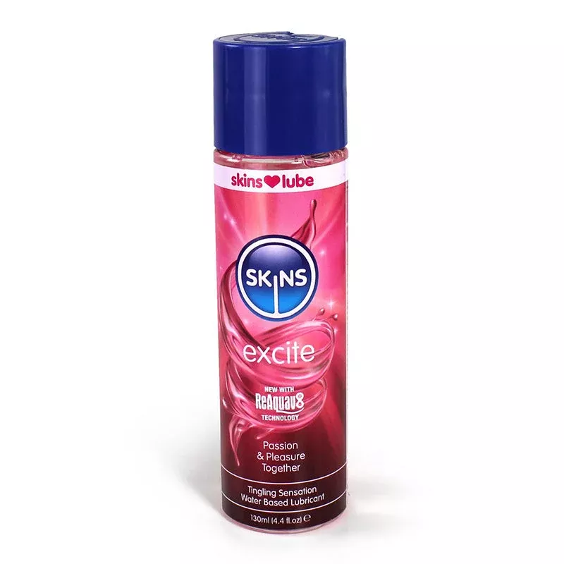 Skins Excite Tingling Water-Based Lubricant 4 oz.