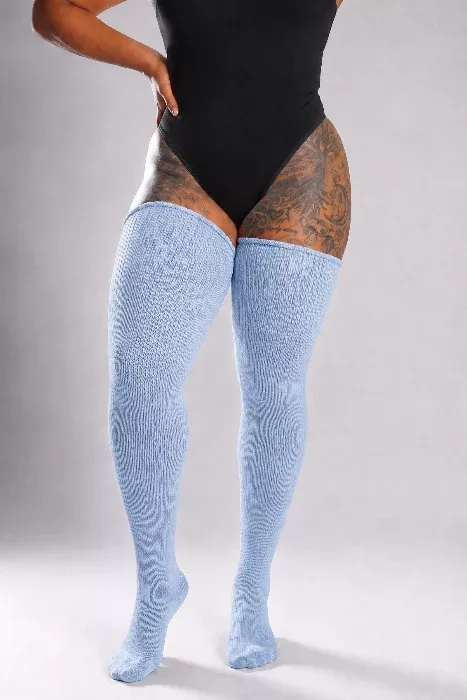 Skyward Serenity Thigh High Socks
