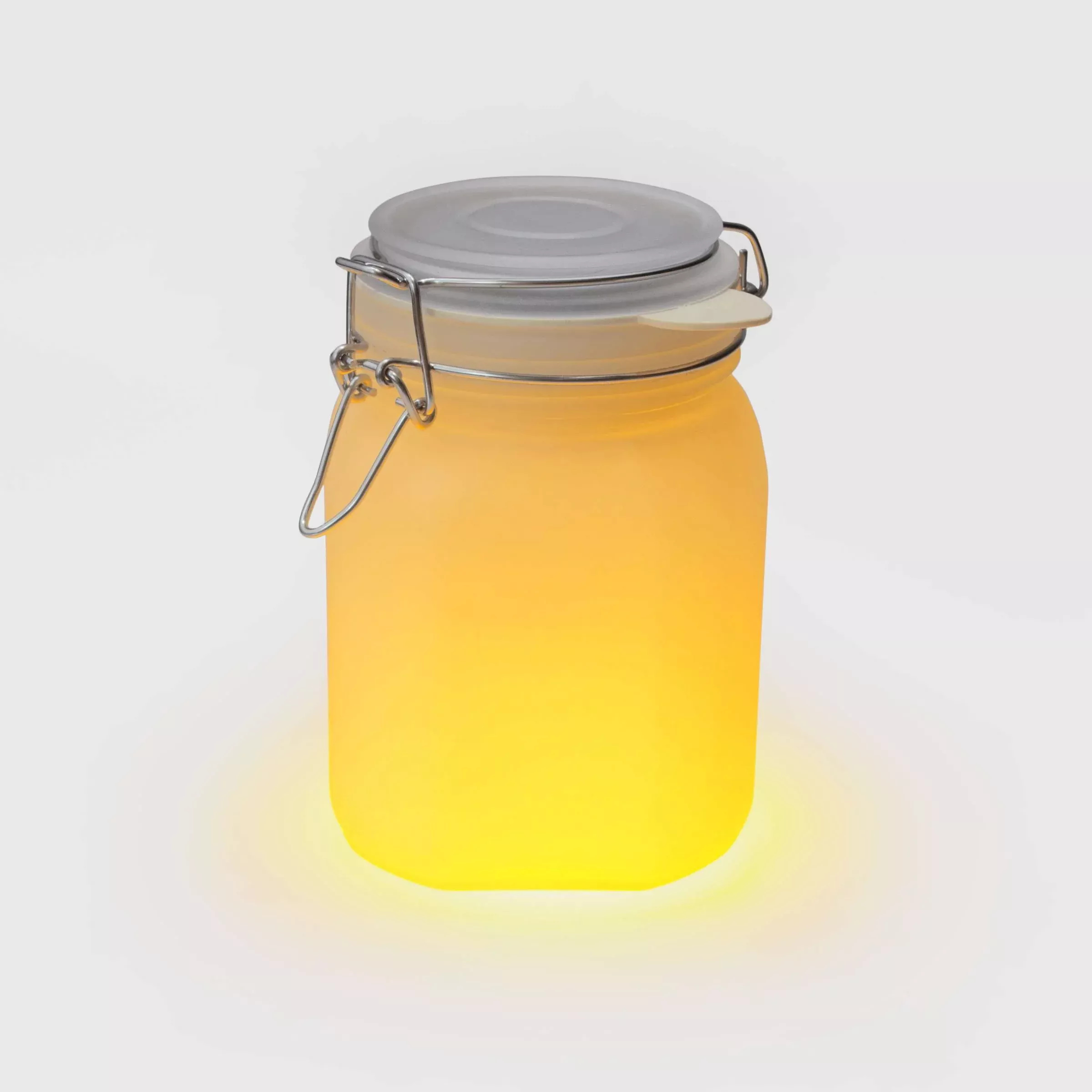Solar Powered Sun Frosted Mason Jar