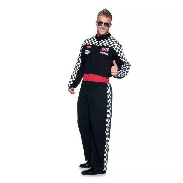 Speed Demon Race Car Driver Jumpsuit Men's Costume