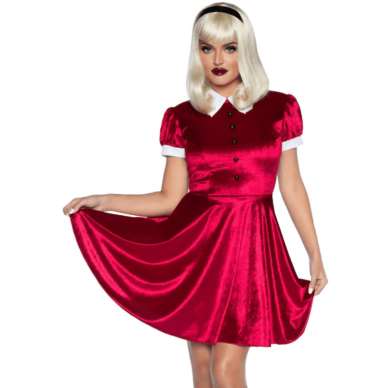 Spellbinding Witch Red Dress Adult Costume