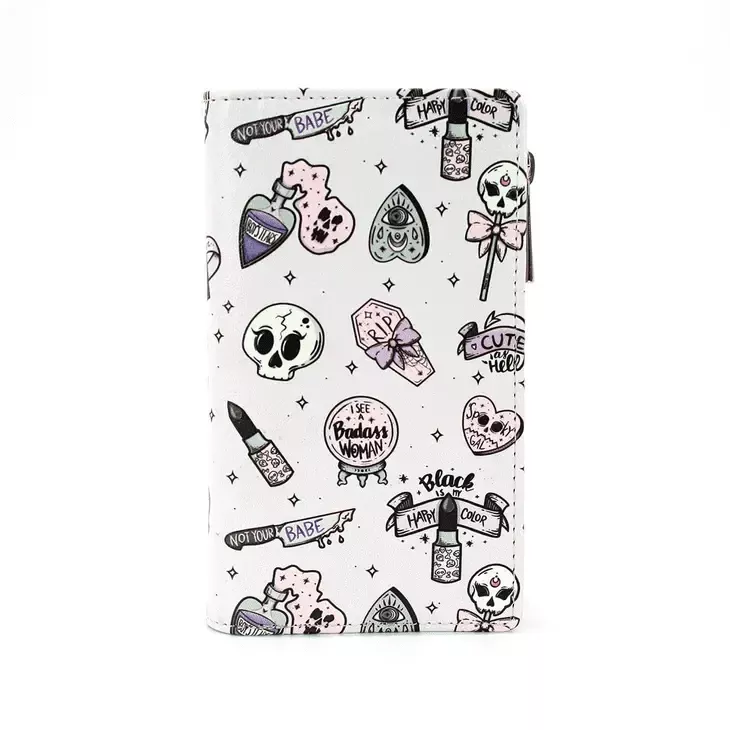Spooky Girl Zip Up Wallet