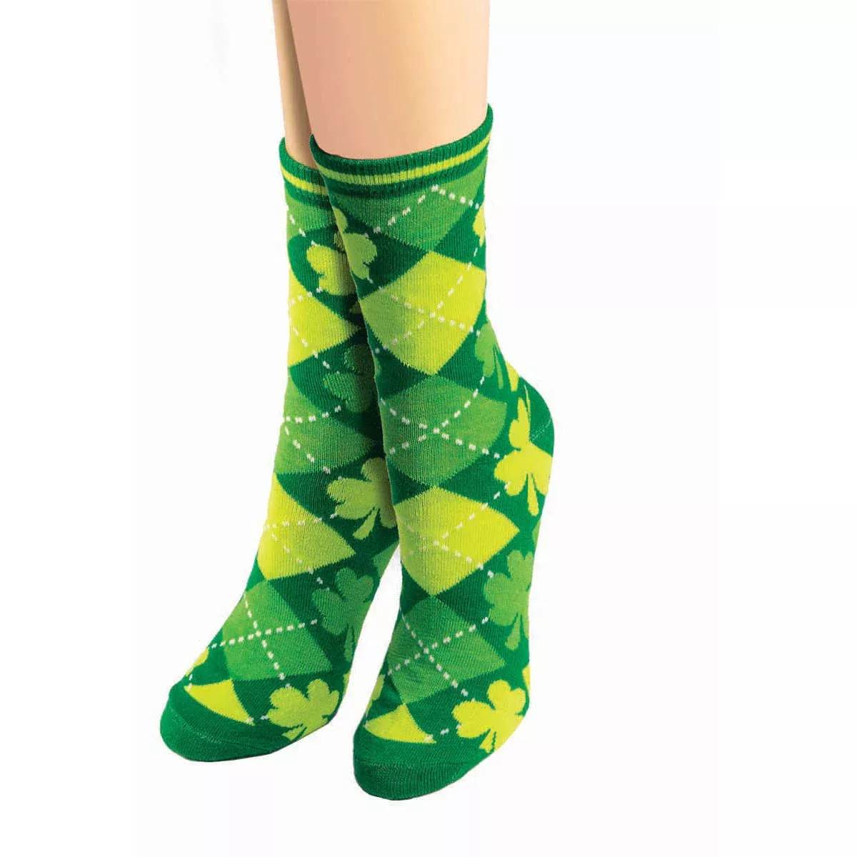 St. Patrick's Day Shamrock Socks