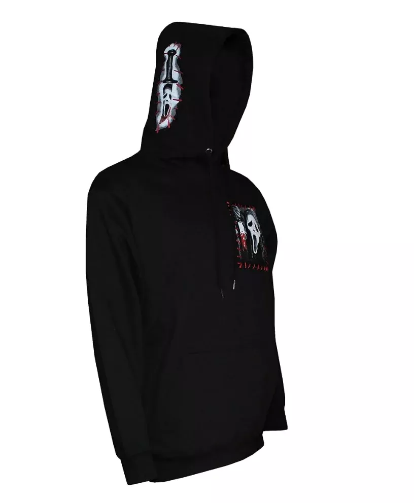 Stitch Patch Ghost Face Hoodie