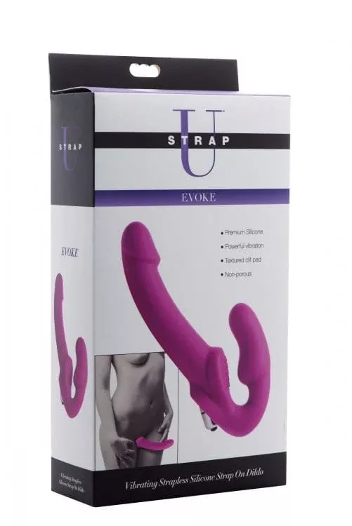 Strap-U Evoke Vibrating Strapless Strap On