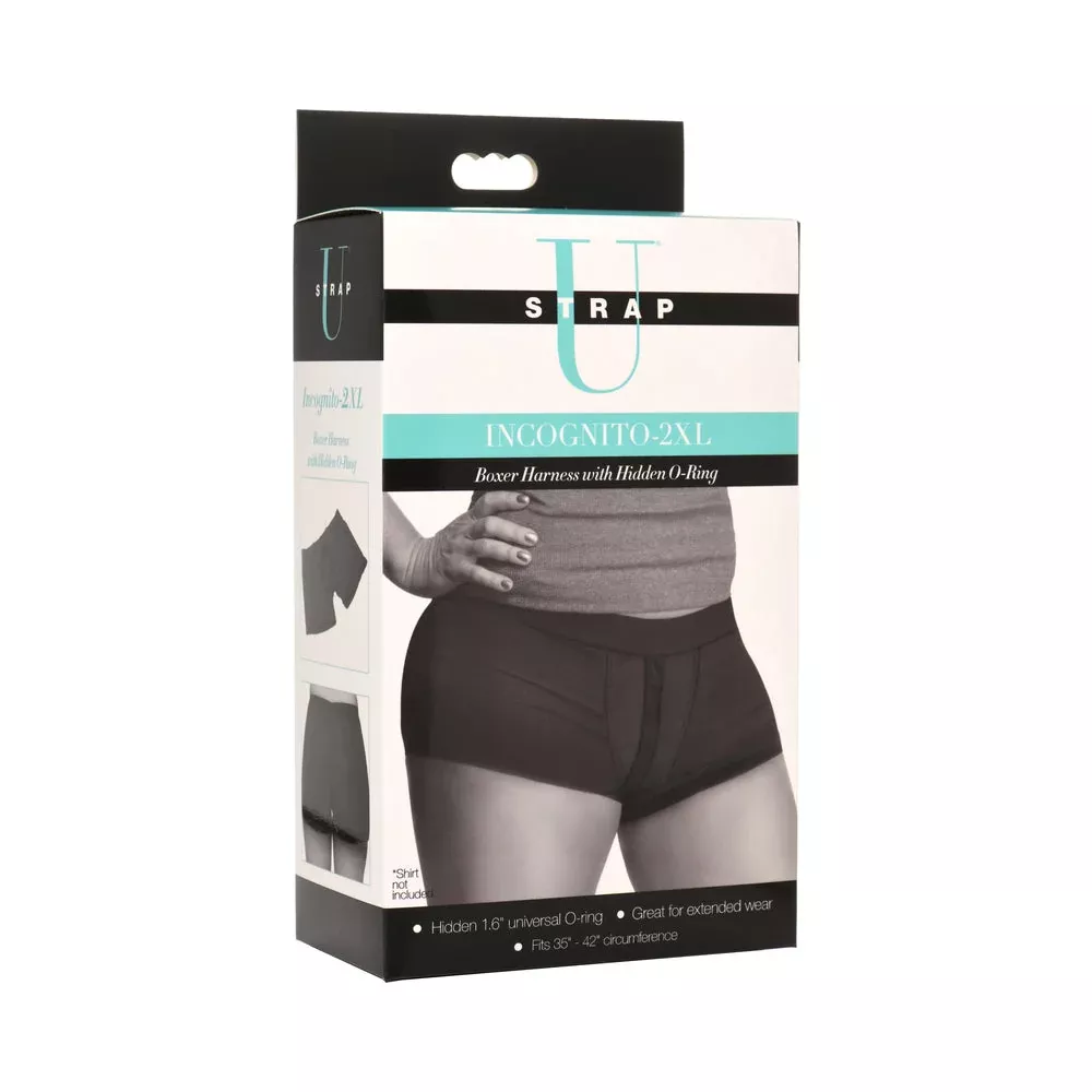 Strap U Incognito Boxer Harness with Hidden O-Ring 2XL