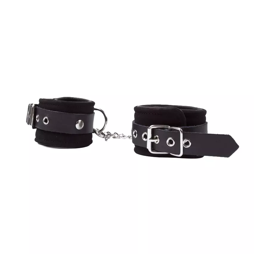 Suede Ankle Cuffs with Leather Lining