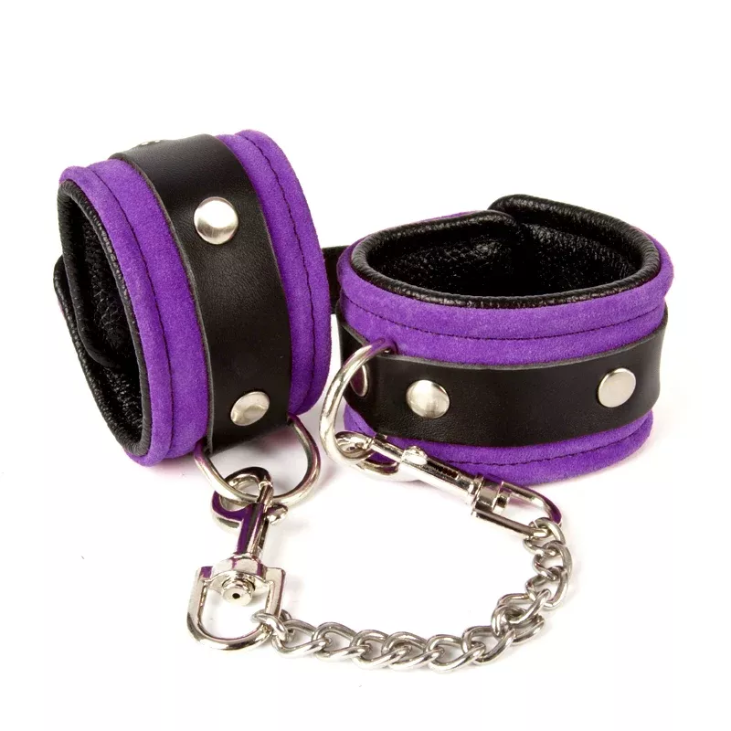Suede Handcuffs with Leather Lining - MISS MORGANE