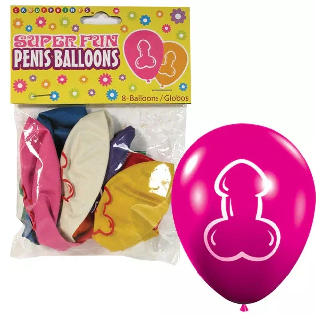 Super Fun Penis Balloons 8-Pack