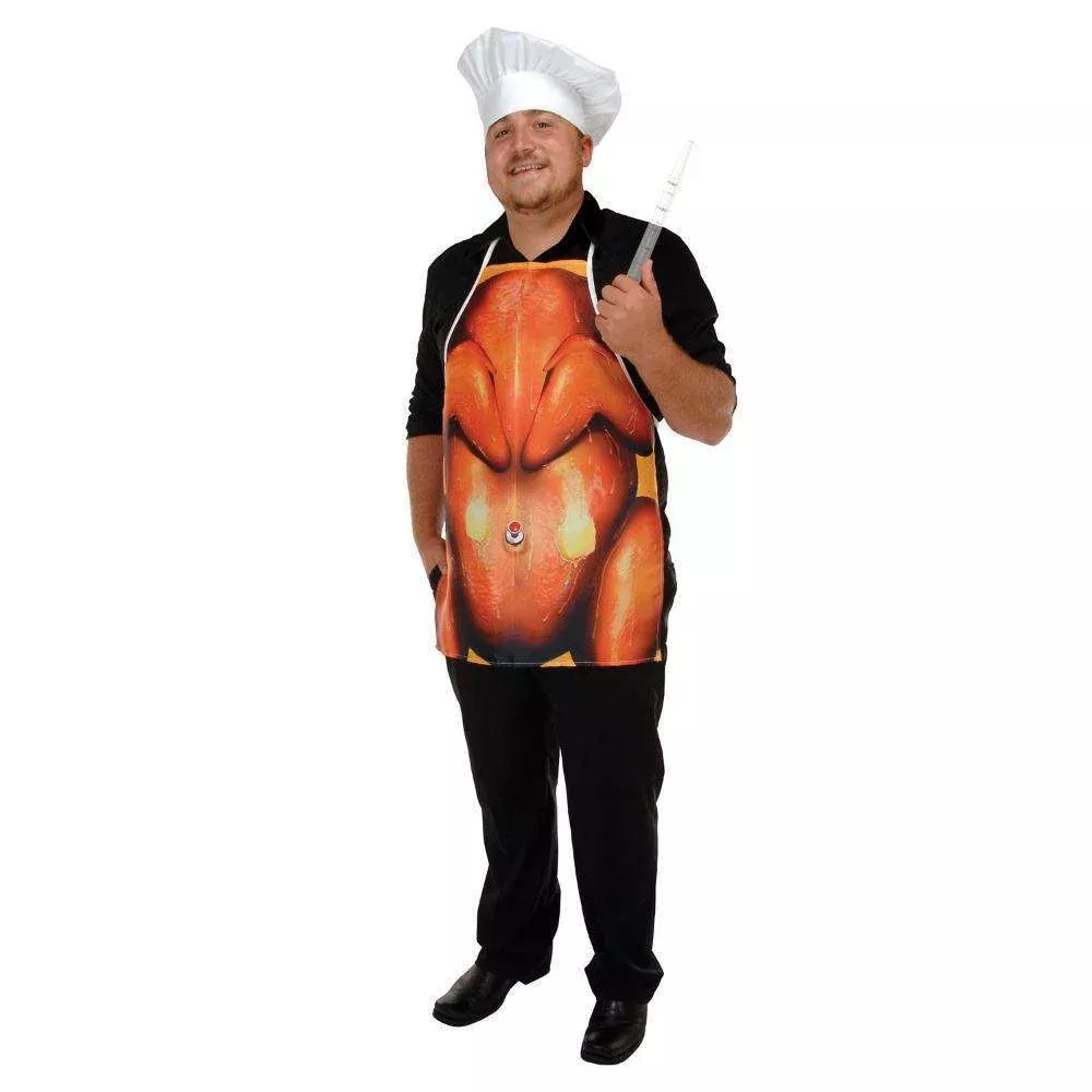Thanksgiving Roasted Turkey Fabric Apron