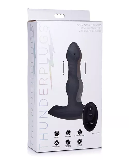 ThunderPlugs Vibrating & Thrusting Butt Plug