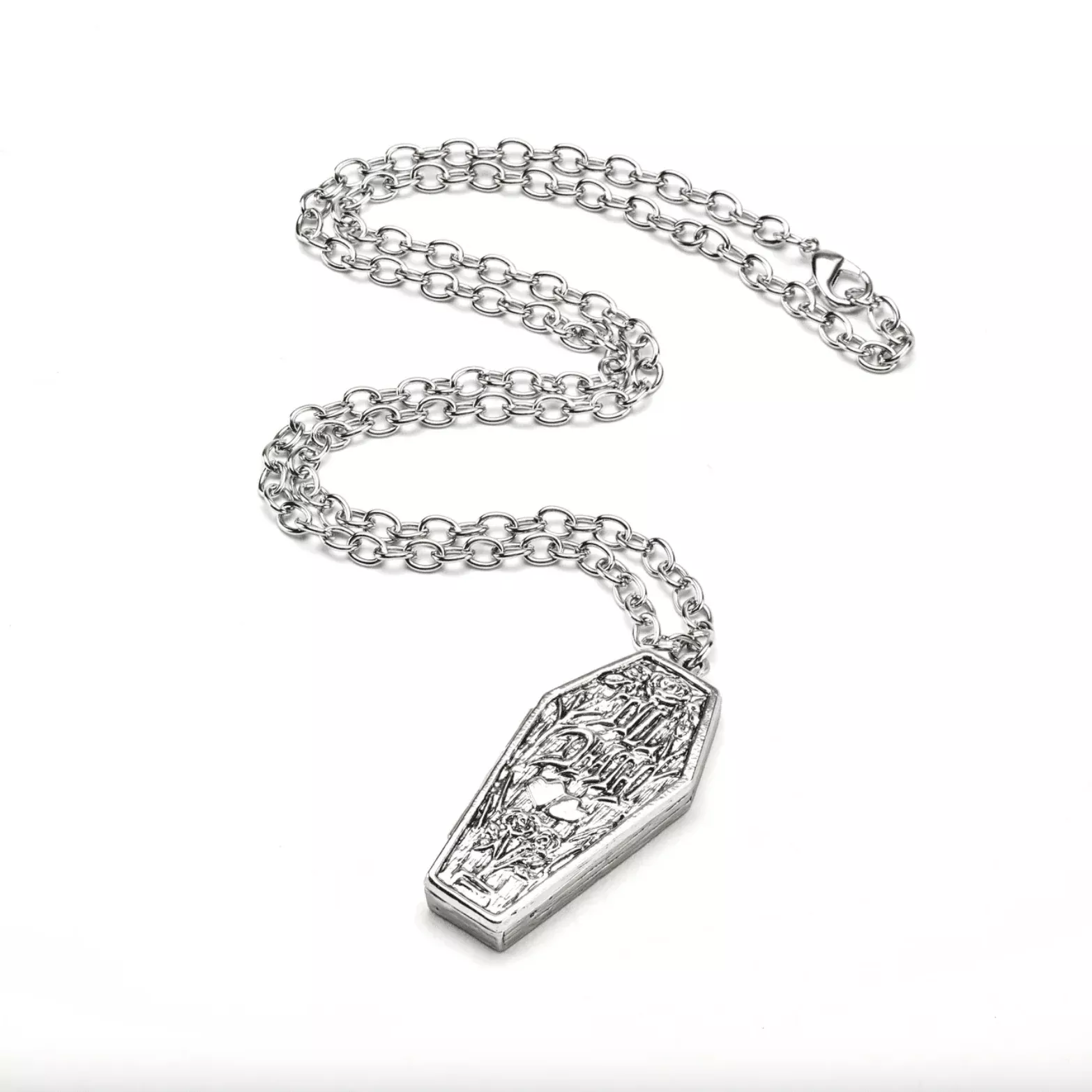Til Death Coffin Pendant Necklace