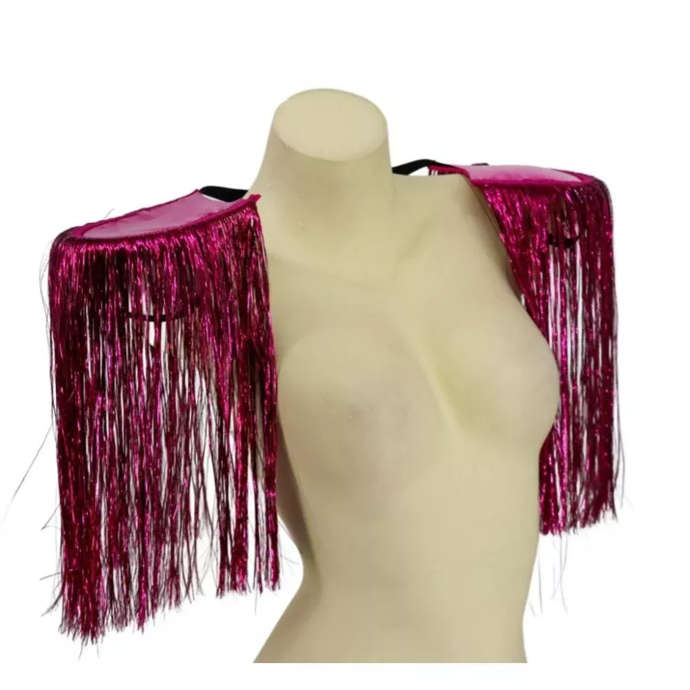 Tinsel Festival Shoulder Pads